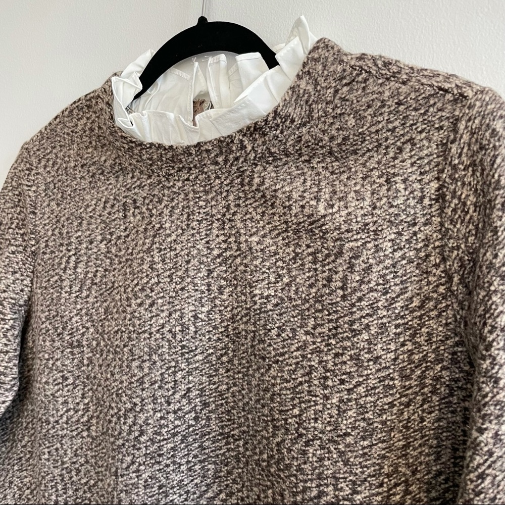 SheIn Layered Look Sweater with Ruffles Size XSmall - Picture 3 of 7